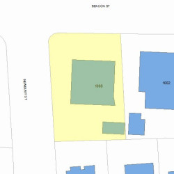 1008 Beacon St, Newton, MA 02459 plot plan
