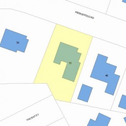 50 Wedgewood Rd, Newton, MA 02465 plot plan