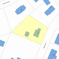 22 Bonad Rd, Newton, MA 02465 plot plan