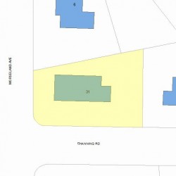 31 Channing Rd, Newton, MA 02459 plot plan