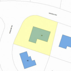 61 Winston Rd, Newton, MA 02459 plot plan