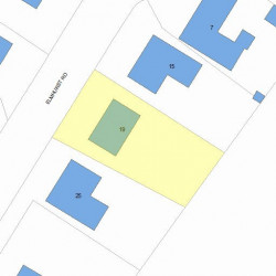 19 Elmhurst Rd, Newton, MA 02458 plot plan