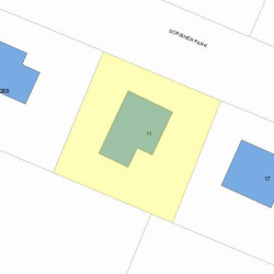11 Scribner Park, Newton, MA 02466 plot plan