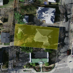 53 Irving St, Newton, MA 02459 aerial view