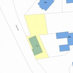 38 Ellis St, Newton, MA 02464 plot plan