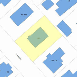 172 Chapel St, Newton, MA 02458 plot plan