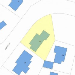 76 Cotton St, Newton, MA 02458 plot plan