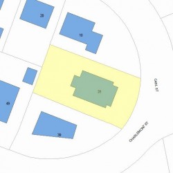 31 Charlemont St, Newton, MA 02461 plot plan