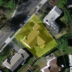 74 Greenwood St, Newton, MA 02459 aerial view