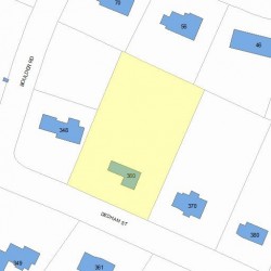 360 Dedham St, Newton, MA 02459 plot plan