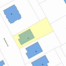 24 Wildwood Ave, Newton, MA 02460 plot plan