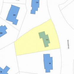 100 Boulder Rd, Newton, MA 02459 plot plan