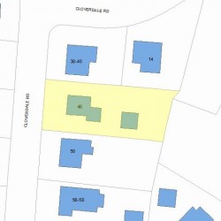 46 Cloverdale Rd, Newton, MA 02461 plot plan