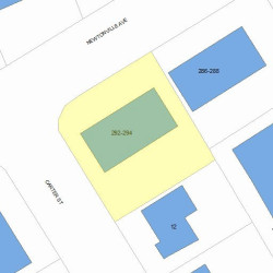 292 Newtonville Ave, Newton, MA 02460 plot plan