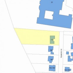 172 Edinboro St, Newton, MA 02460 plot plan