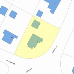 19 Carlton Rd, Newton, MA 02468 plot plan