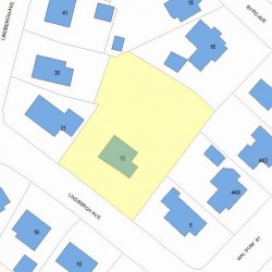 15 Lindbergh Ave, Newton, MA 02465 plot plan