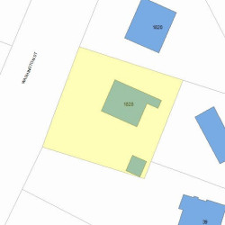 1828 Washington St, Newton, MA 02466 plot plan