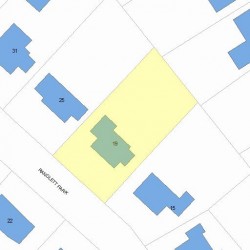 19 Randlett Park, Newton, MA 02465 plot plan