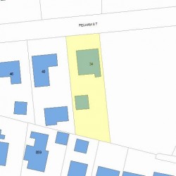 34 Pelham St, Newton, MA 02459 plot plan