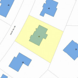 48 Druid Hill Rd, Newton, MA 02461 plot plan