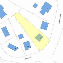 79 Hawthorne Ave, Newton, MA 02466 plot plan