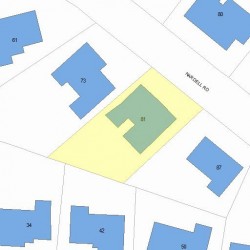 81 Nardell Rd, Newton, MA 02459 plot plan