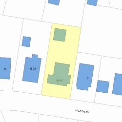 17 Hillside Rd, Newton, MA 02461 plot plan