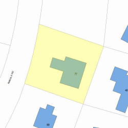 77 Arnold Rd, Newton, MA 02459 plot plan