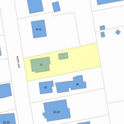 16 Keefe Ave, Newton, MA 02464 plot plan