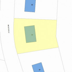 77 Moulton St, Newton, MA 02462 plot plan