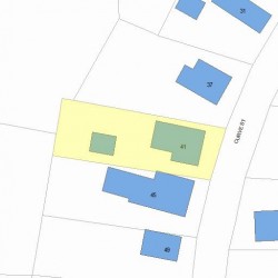 41 Curve St, Newton, MA 02465 plot plan