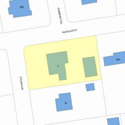 8 Sylvan Ave, Newton, MA 02465 plot plan