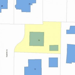 19 Elmore St, Newton, MA 02459 plot plan