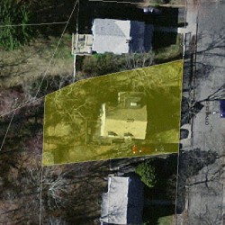 289 Cypress St, Newton, MA 02459 aerial view