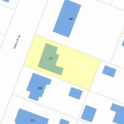 202 Winslow Rd, Newton, MA 02468 plot plan