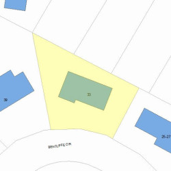 33 Bencliffe Cir, Newton, MA 02466 plot plan