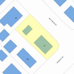 157 Linwood Ave, Newton, MA 02460 plot plan
