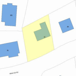 80 Fenwick Rd, Newton, MA 02468 plot plan