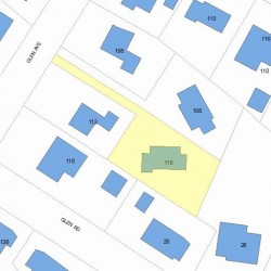 110 Glen Ave, Newton, MA 02459 plot plan