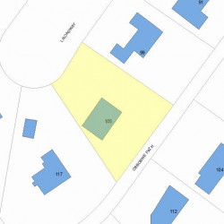 105 Osborne Path, Newton, MA 02459 plot plan