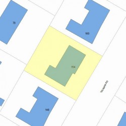 154 Truman Rd, Newton, MA 02459 plot plan