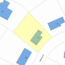 81 Annawan Rd, Newton, MA 02468 plot plan