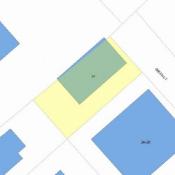 34 Green Ct, Newton, MA 02458 plot plan