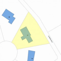 16 Chinian Path, Newton, MA 02459 plot plan