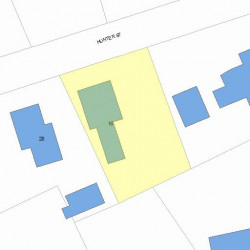 16 Hunter St, Newton, MA 02465 plot plan