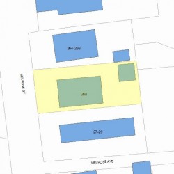 268 Melrose St, Newton, MA 02466 plot plan