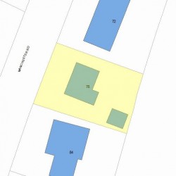 78 Manchester Rd, Newton, MA 02461 plot plan