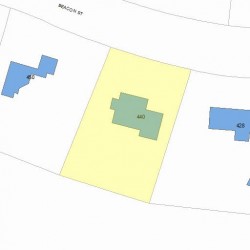 440 Beacon St, Newton, MA 02459 plot plan