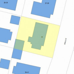 35 Noble St, Newton, MA 02465 plot plan